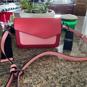 Botkier Red colorblock Crossbody Purse with Waistbelt
